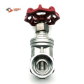 Stainless steel gate valve threaded end